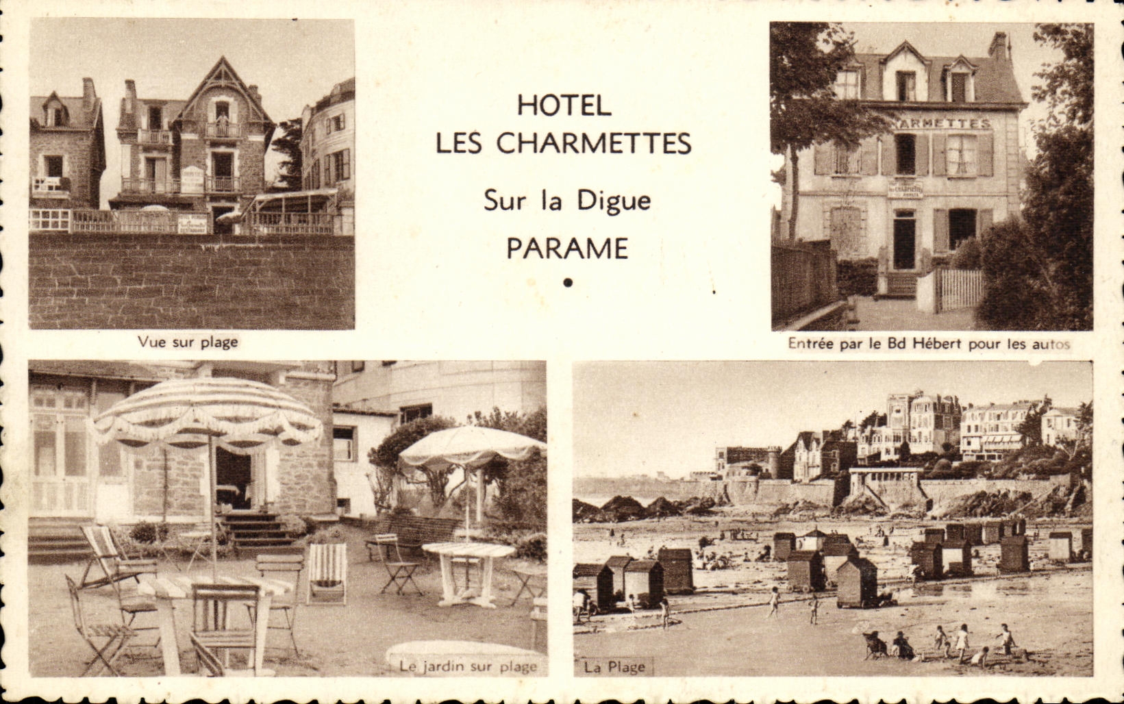 CPA Parame Hotel Les Charmettes Sur la Digue