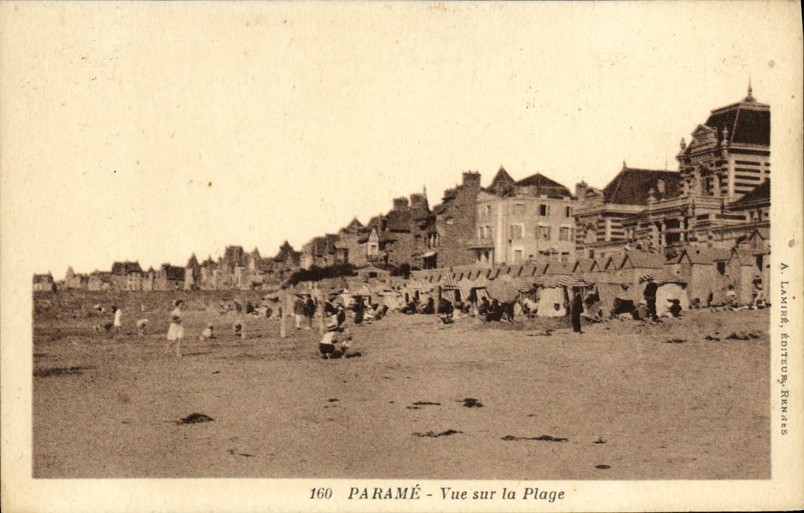CPA Parame Vue Sur la Plage