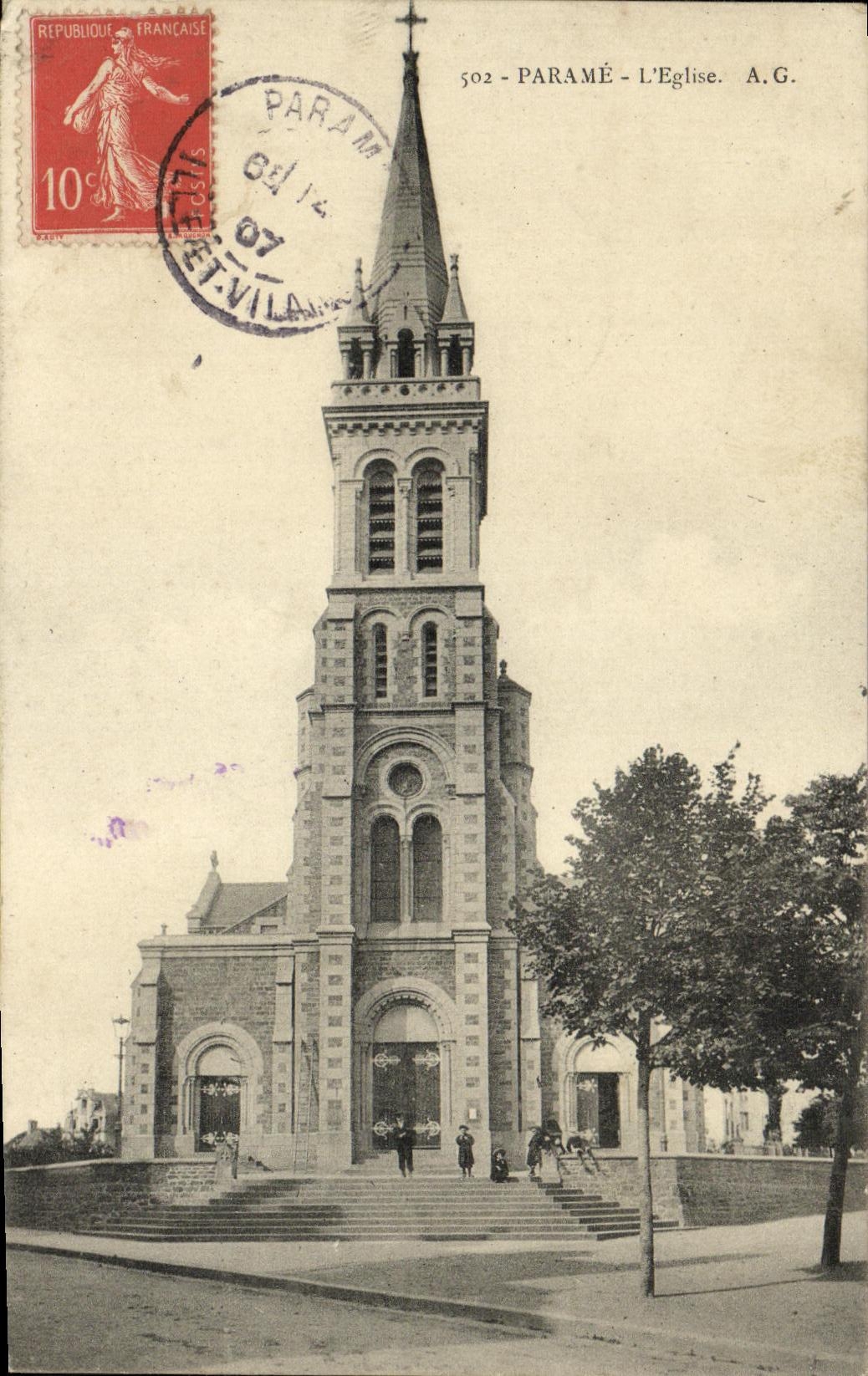 CPA Parame L Eglise 
