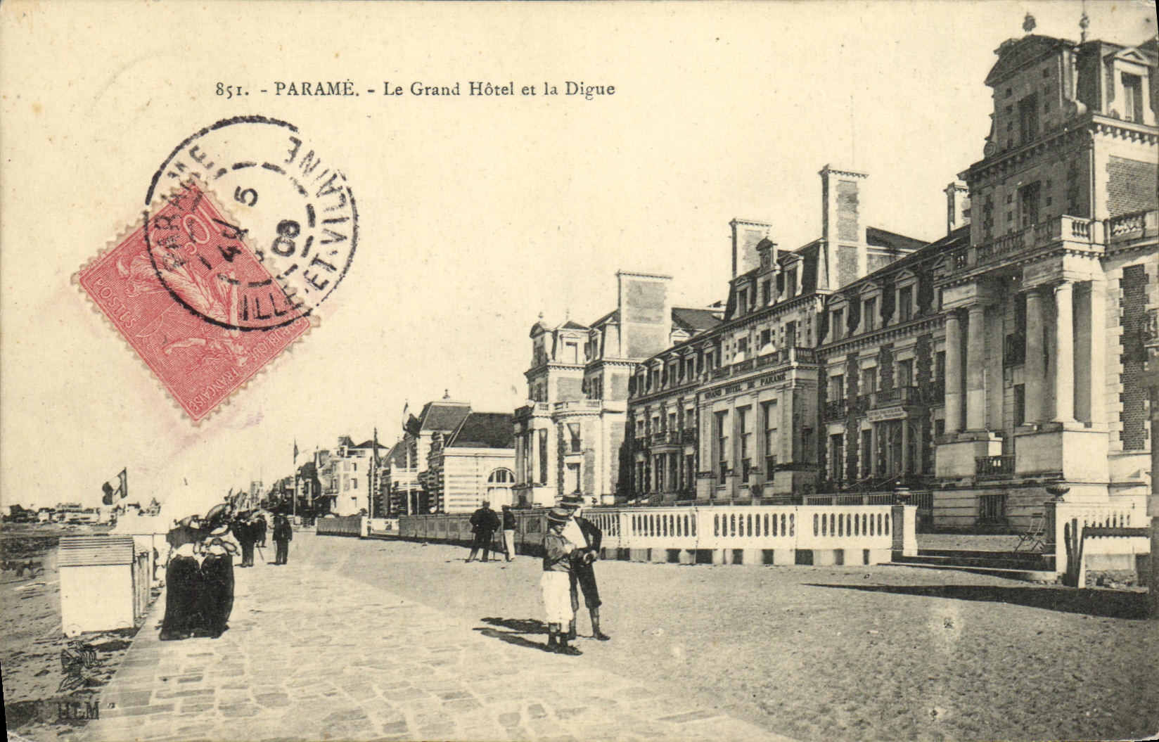 CPA Parame Le Grand Hotel et la Digue