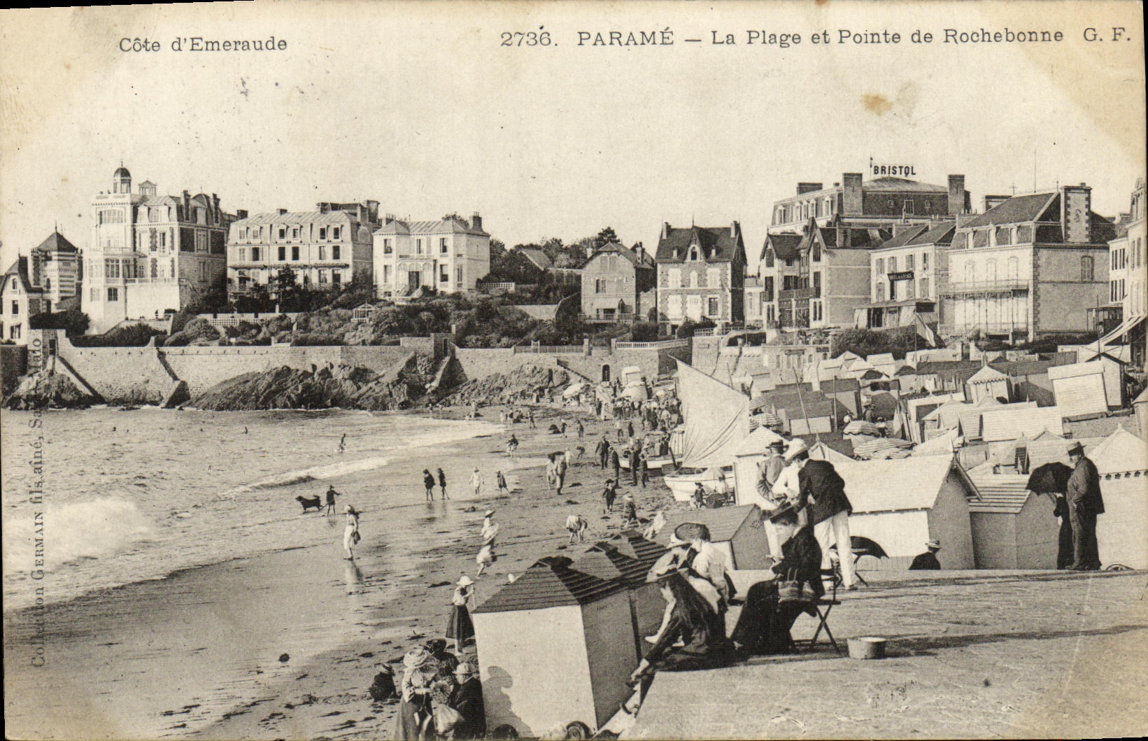 CPA Parame La Plage et Pointe de Rochebonne