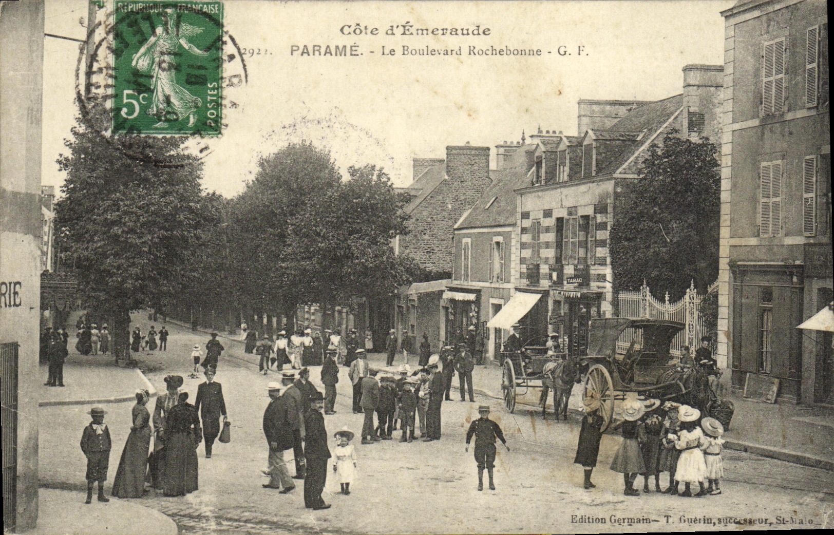 CPA Parame Le Boulevard Rochebonne