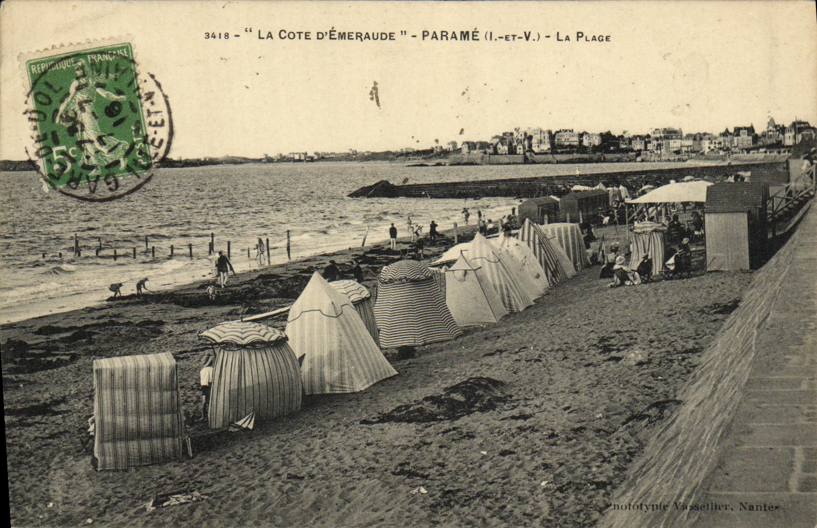 CPA Parame La plage 