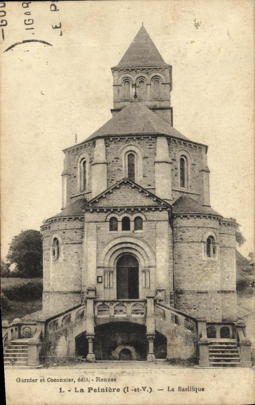 VINTAGE POSTCARD Peiniere the Basilica