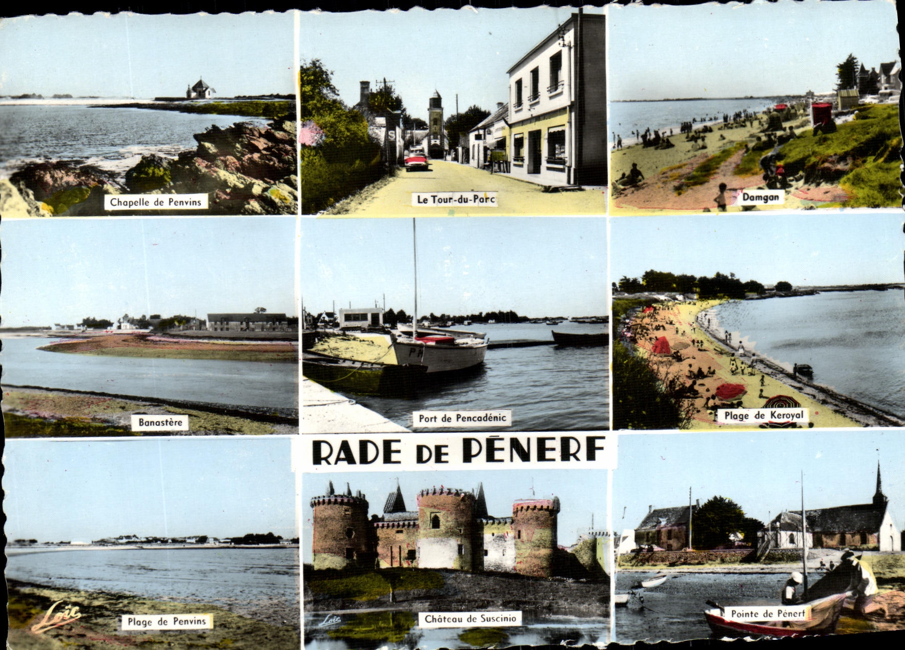 CPM Rade de Penerf Chapelle de Penvins Tour du parc Damgan Keroyal Pencadenic Penert Penvins Banastere