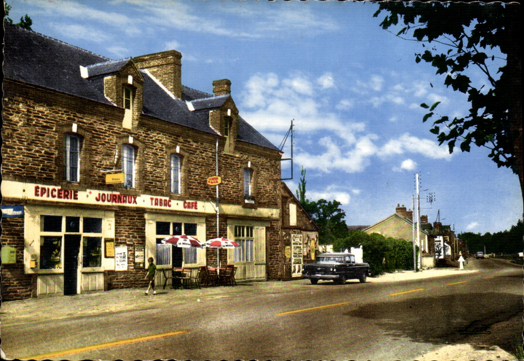 MODERN CARD Bridge Pean Road Rennes Nantes Grocer Newspapers Tobacco