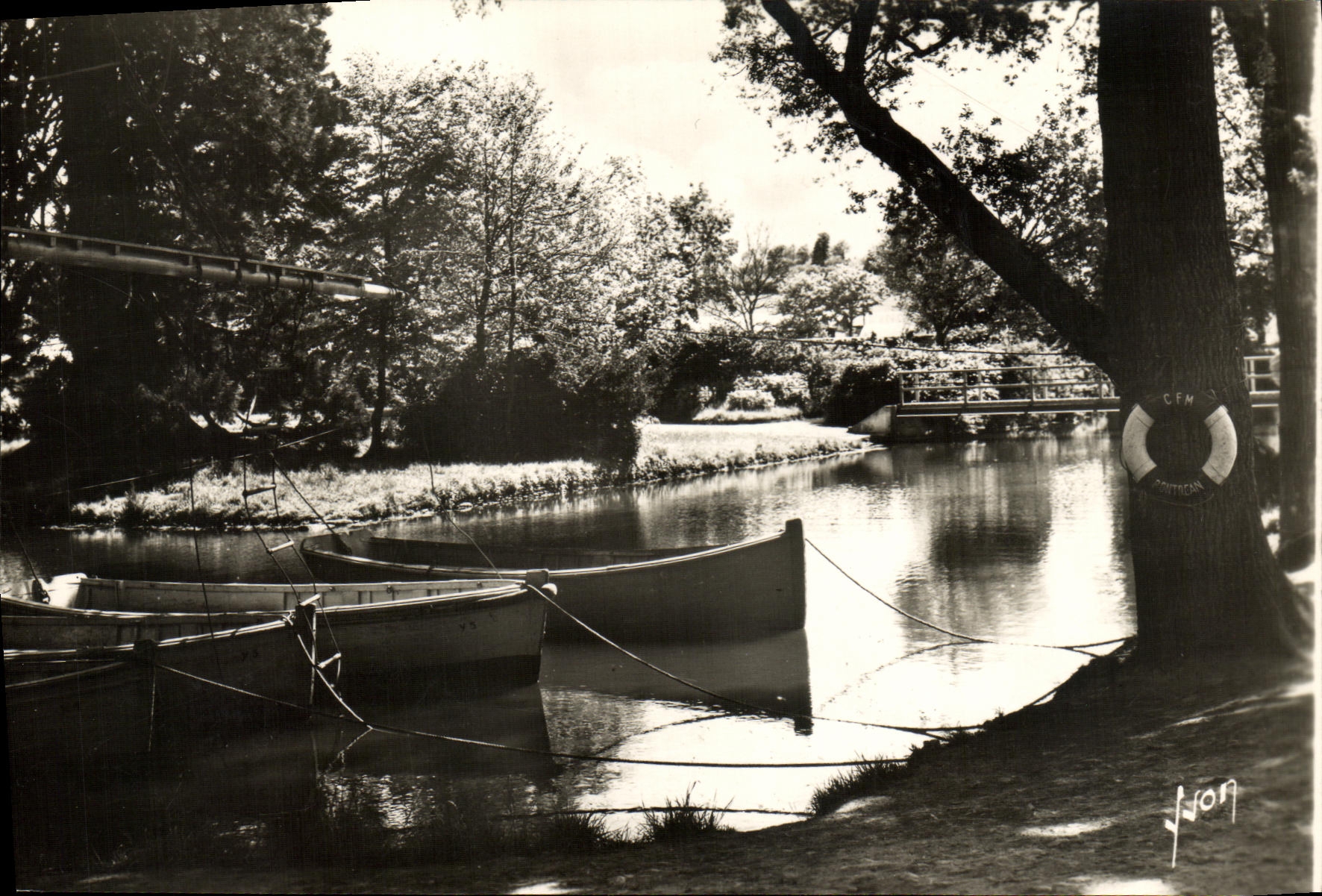 MODERN CARD Bridge Maritime Rean Training center the ditch and boats