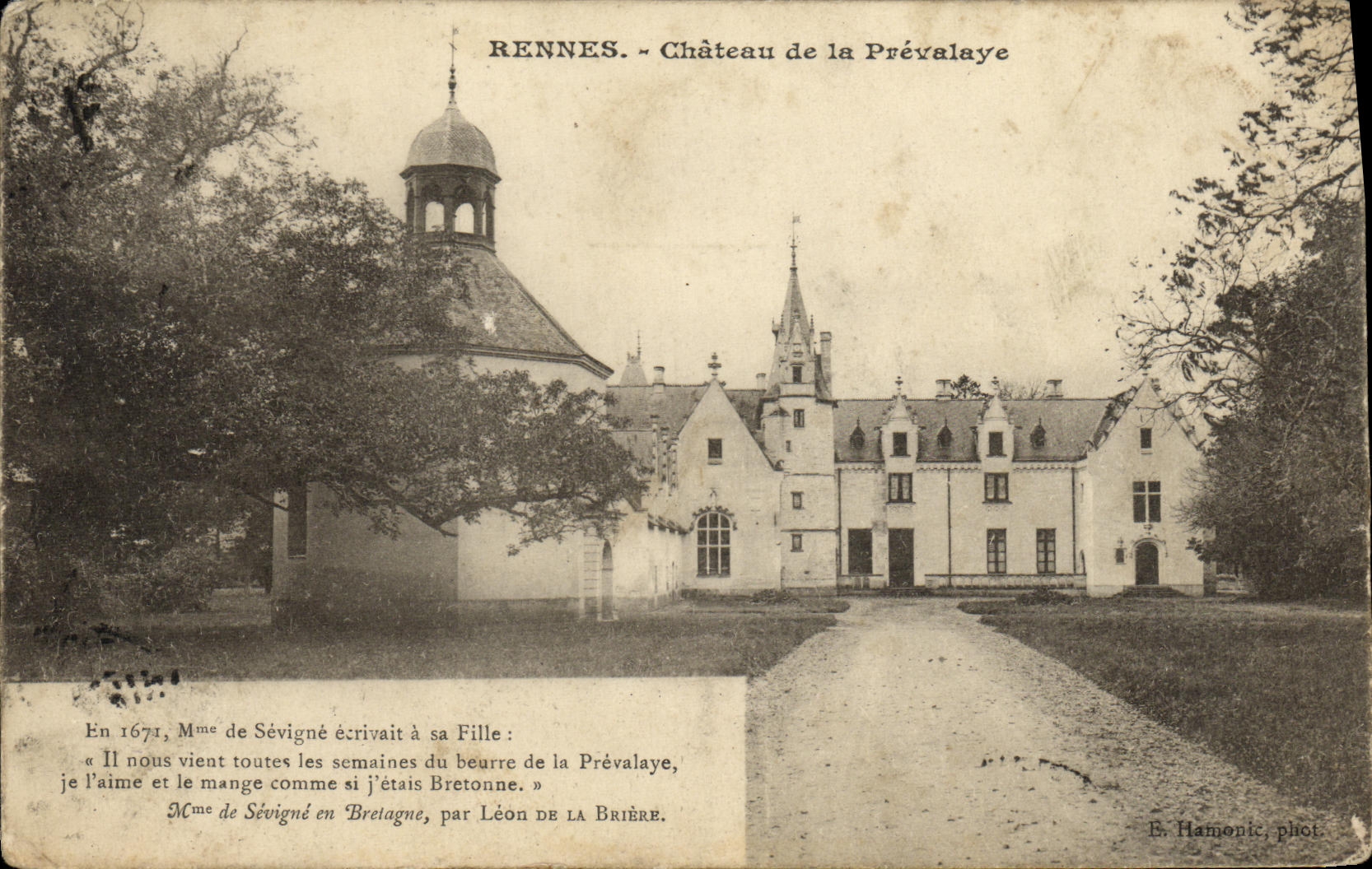 CPA Environs de Rennes Chateau de la Prevalaye