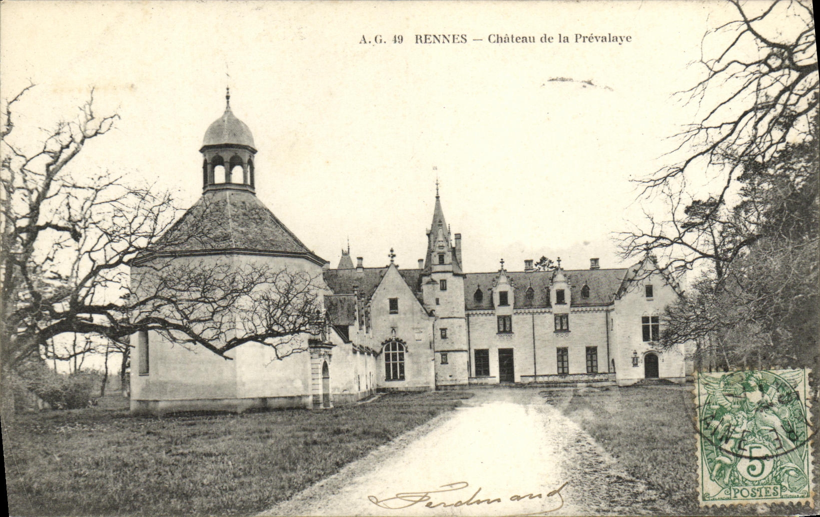 CPA Environs de Rennes Chateau de la Prevalaye 
