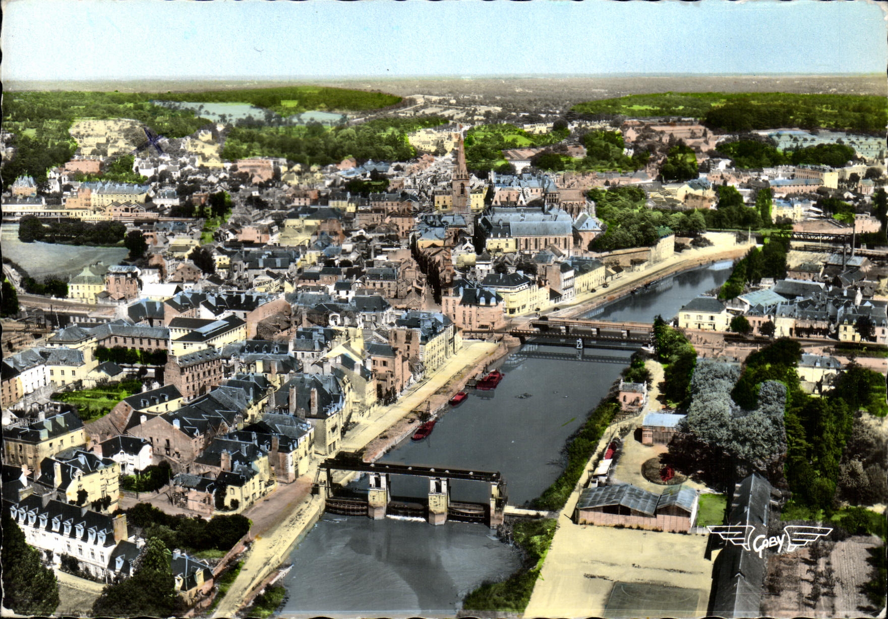 CPM Redon Vue d ensemble et les Nouveaux Ponts