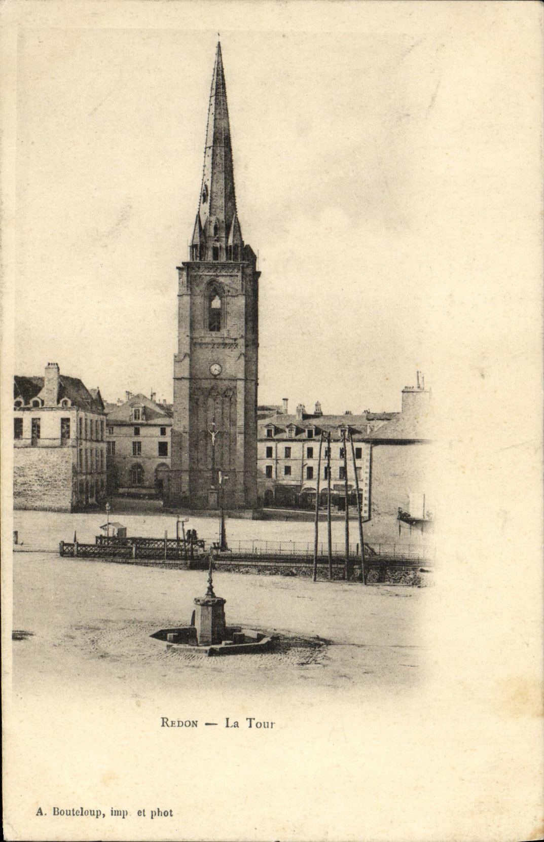 VINTAGE POSTCARD Redon the Tower