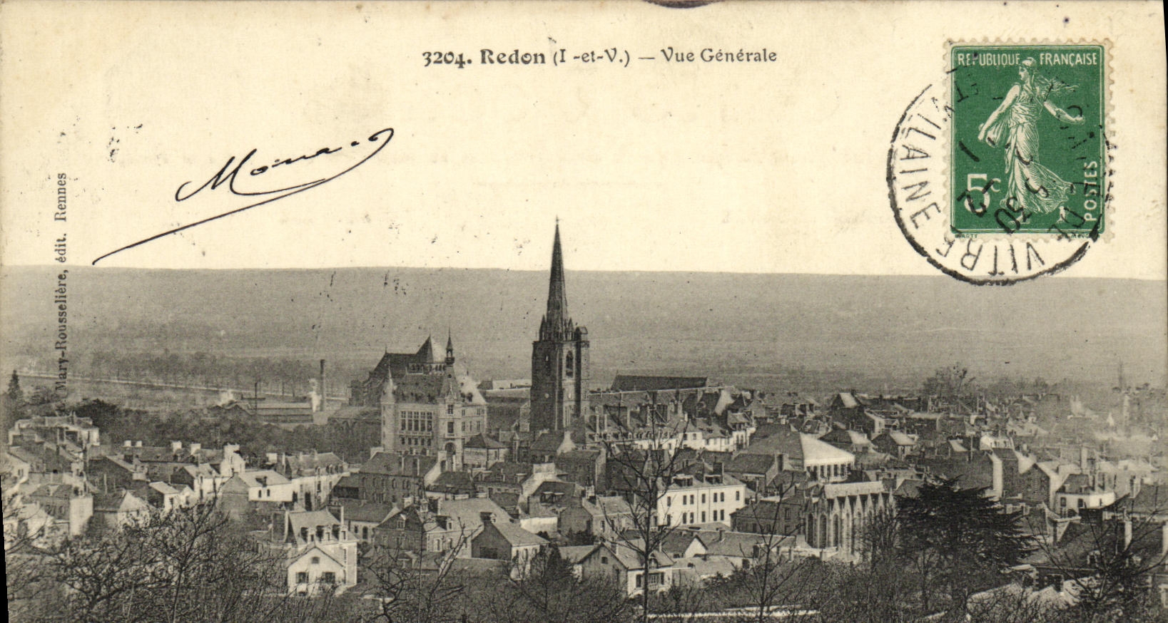 CPA Redon Vue Generale