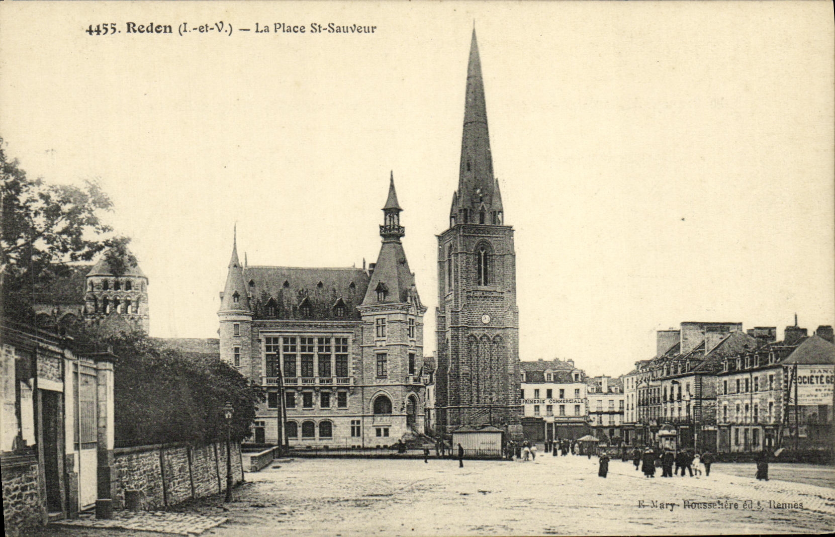 VINTAGE POSTCARD Redon the Place St Saver