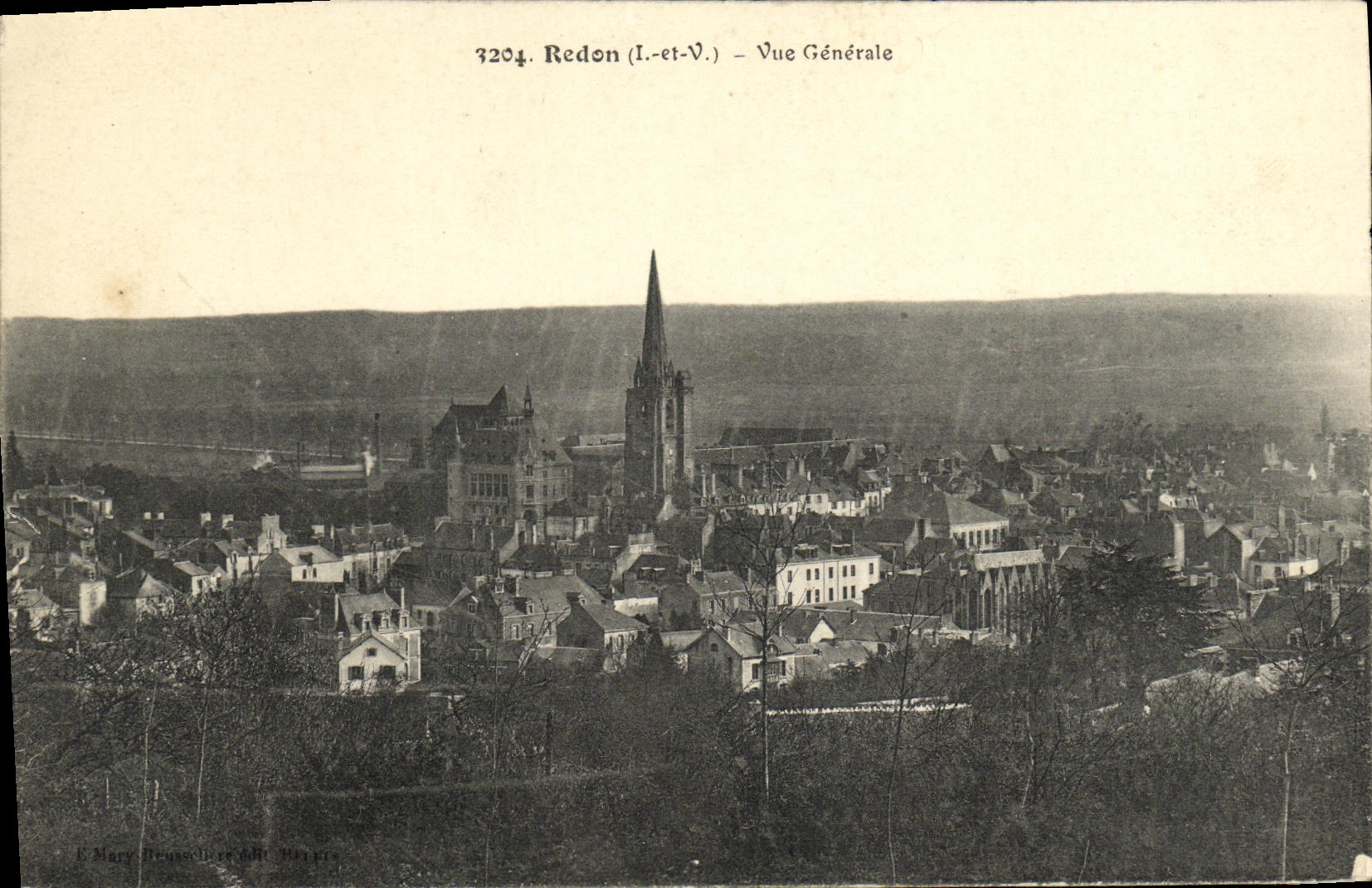 CPA Redon Vue Generale