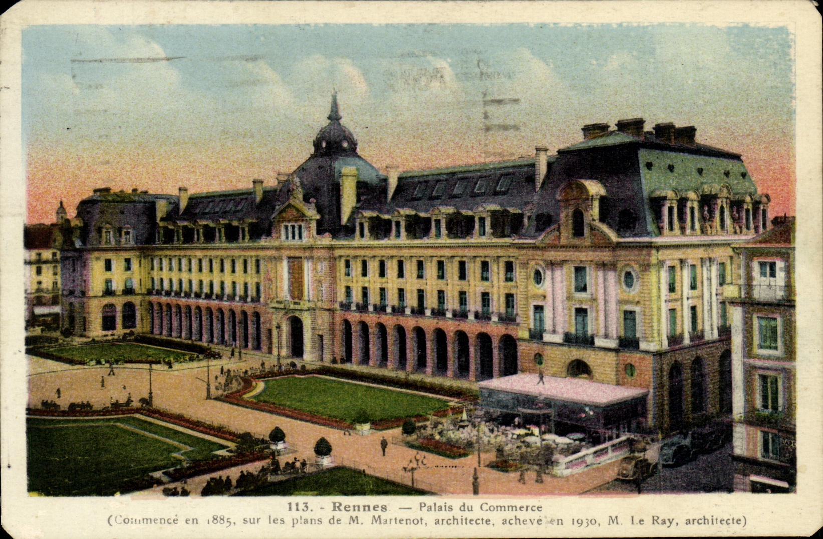 CPA Rennes Palais du Commerce