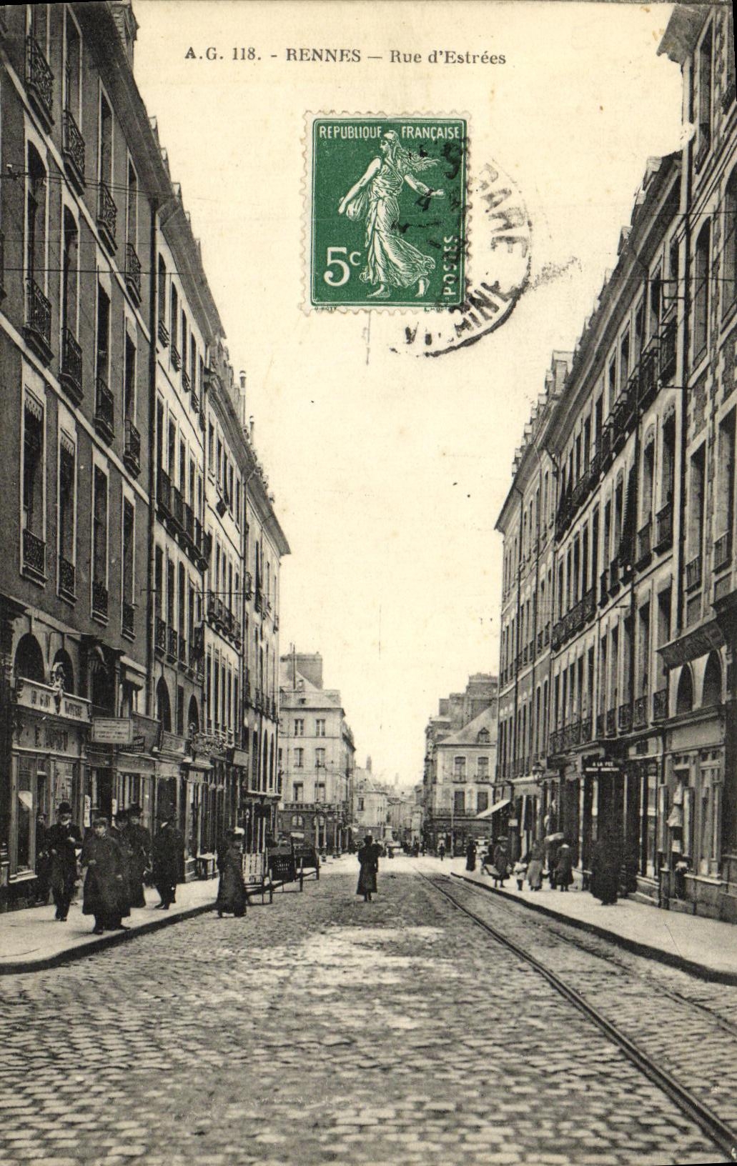 CPA Rennes Rue d Estrees