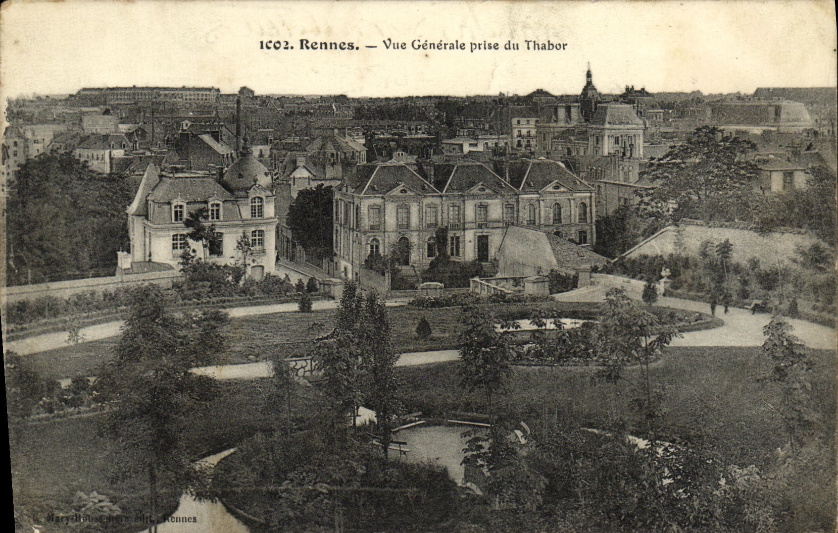 CPA Rennes Vue Generale prise du Thabor