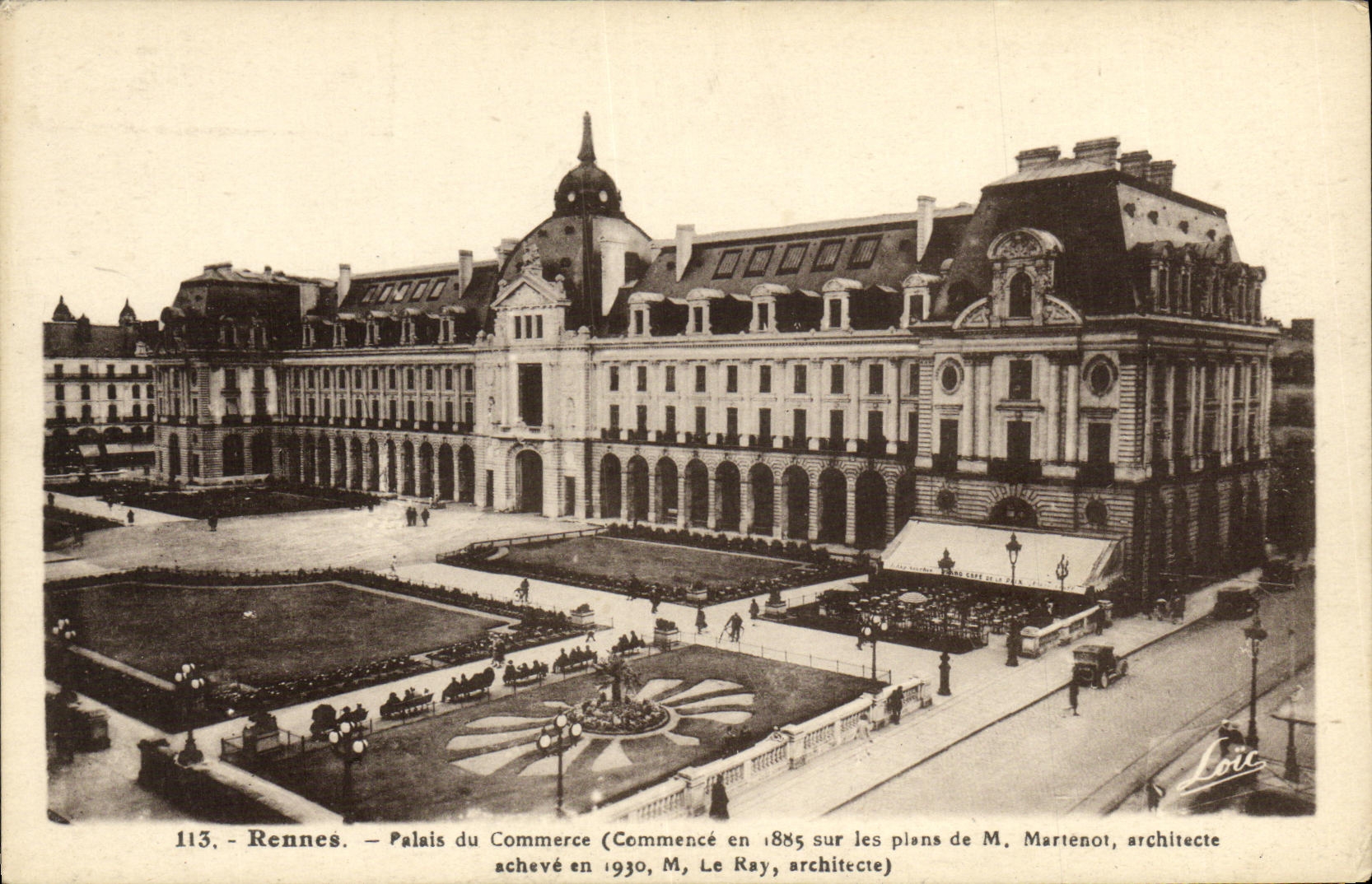 CPA Rennes Palais du Commerce