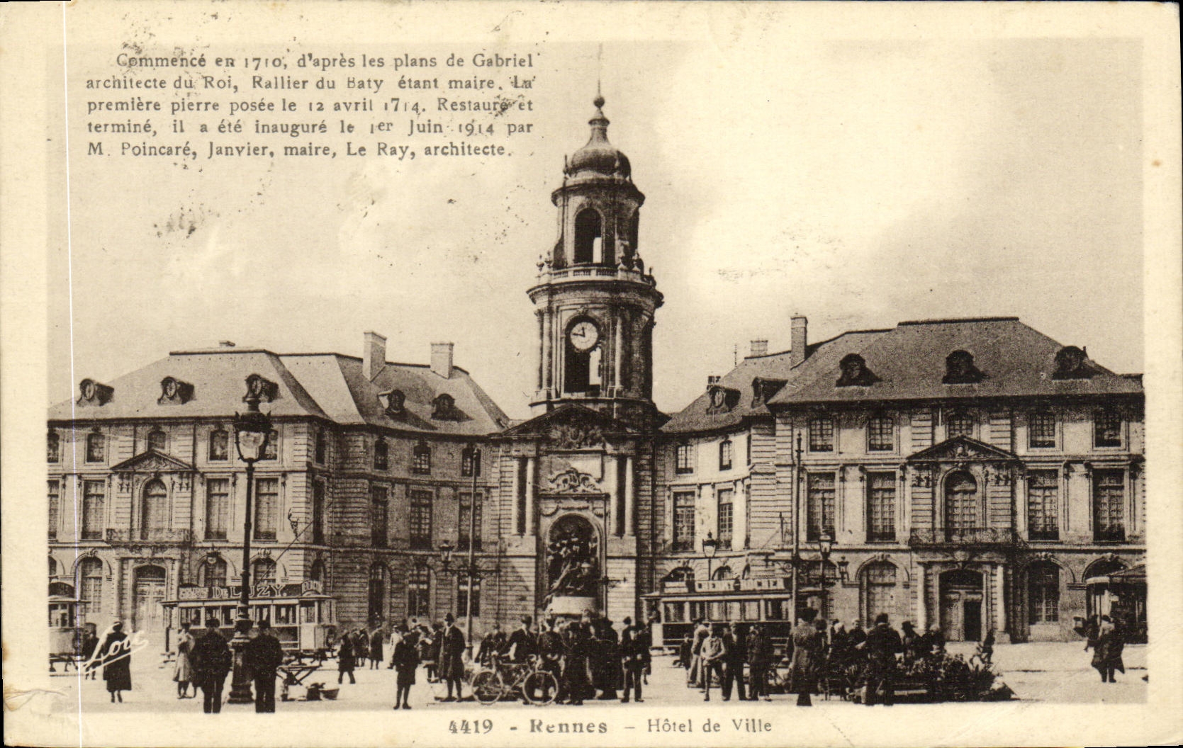 CPA Rennes Hotel de Ville