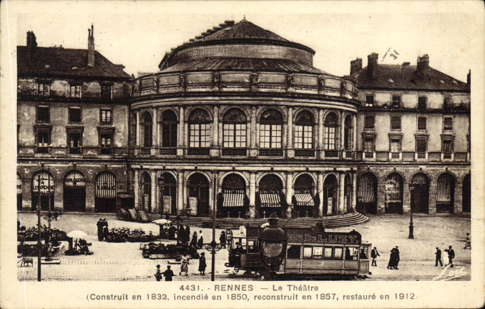 CPA Rennes Le Theatre Tramway