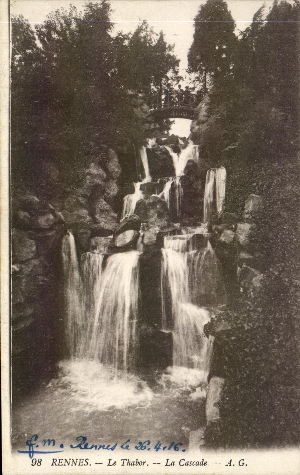 CPA Rennes Le Thabor La Cascade