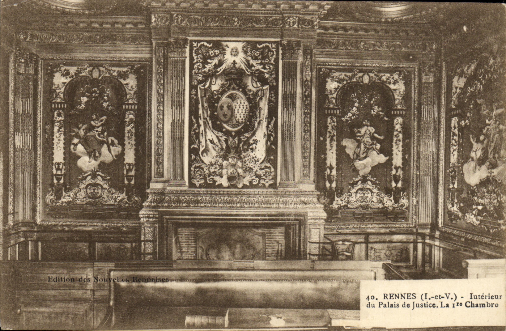 CPA Rennes Interieur du Palais de Justice La 1ere chambre
