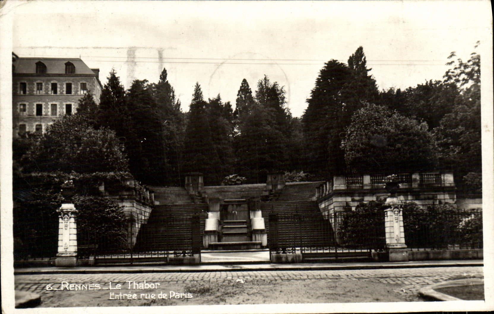 MODERN CARD Rennes Thabor Entered street of Paris