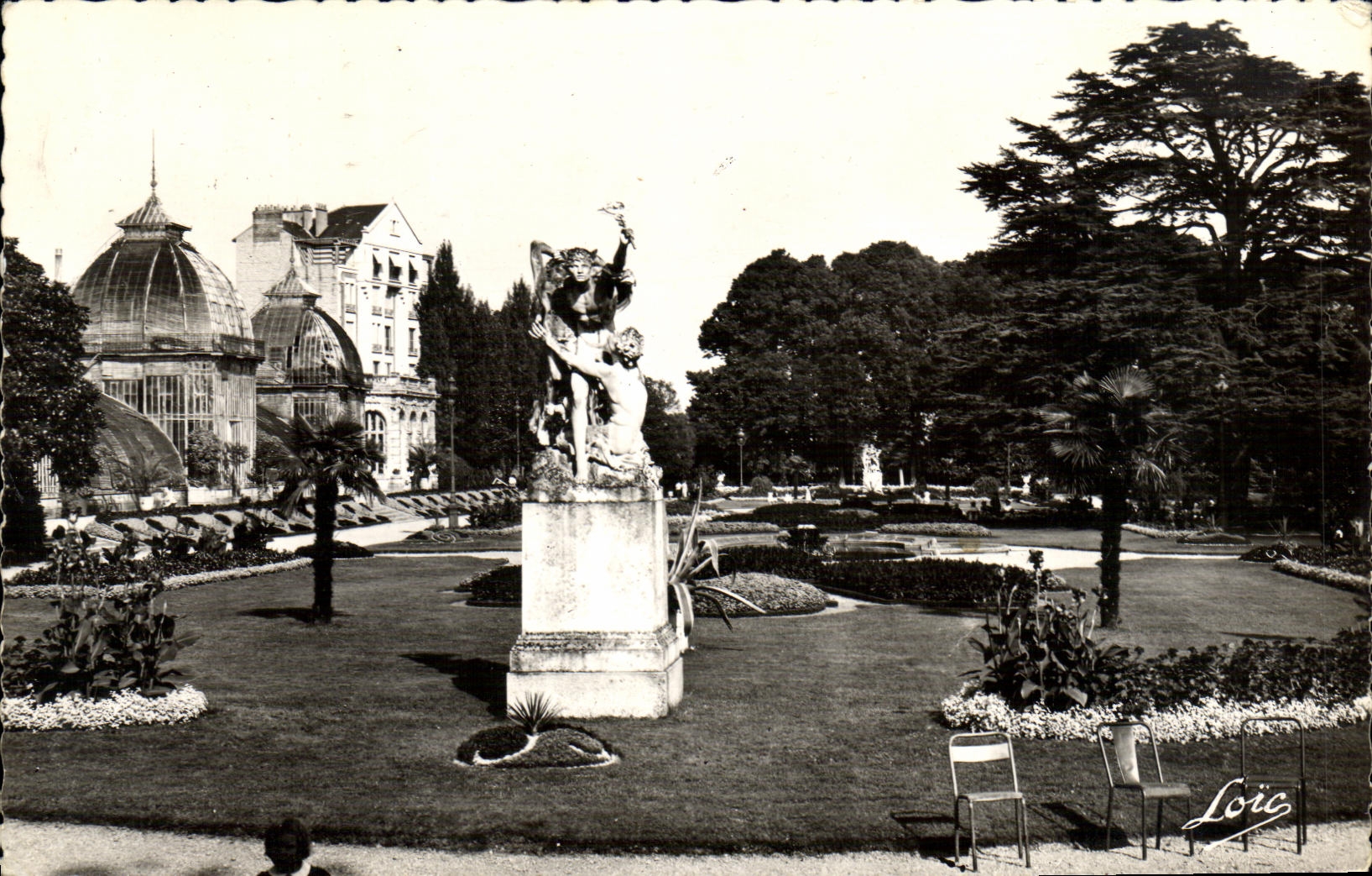 MODERN CARD Rennes Thabor in front of the Greenhouses