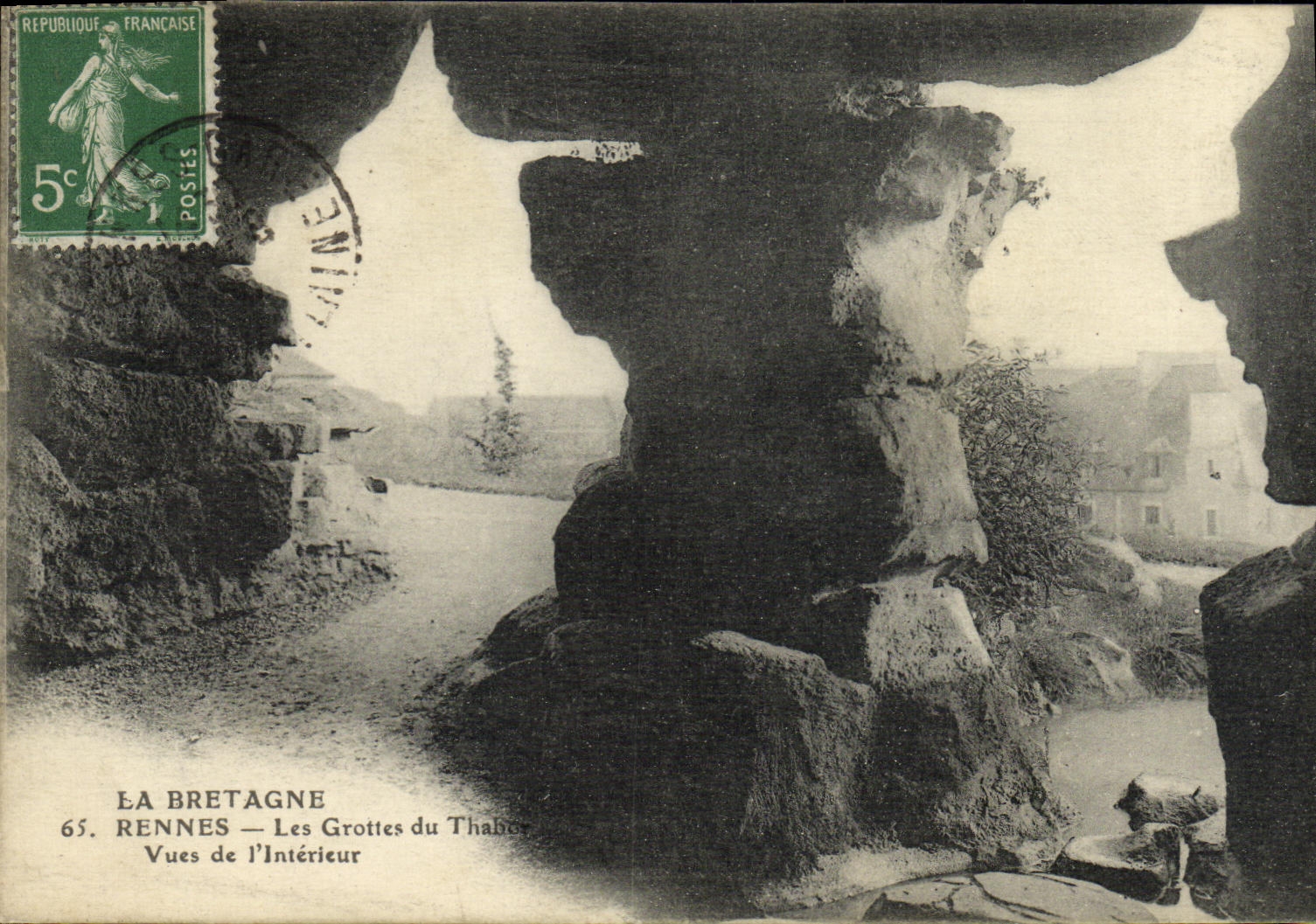 Cuevas de Rennes de la POSTAL de la VENDIMIA del L visto thabor interior