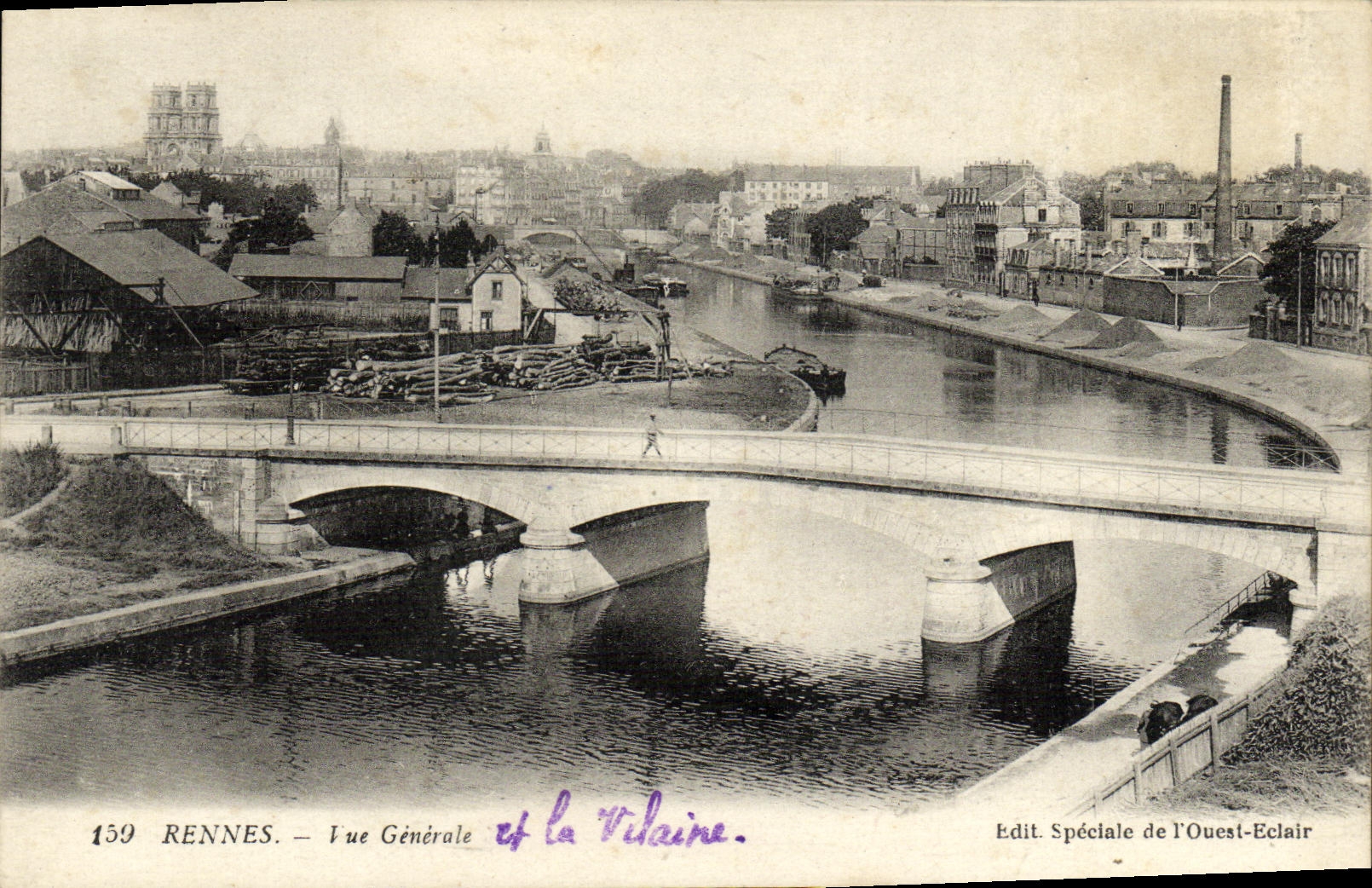 CPA Rennes Vue Generale