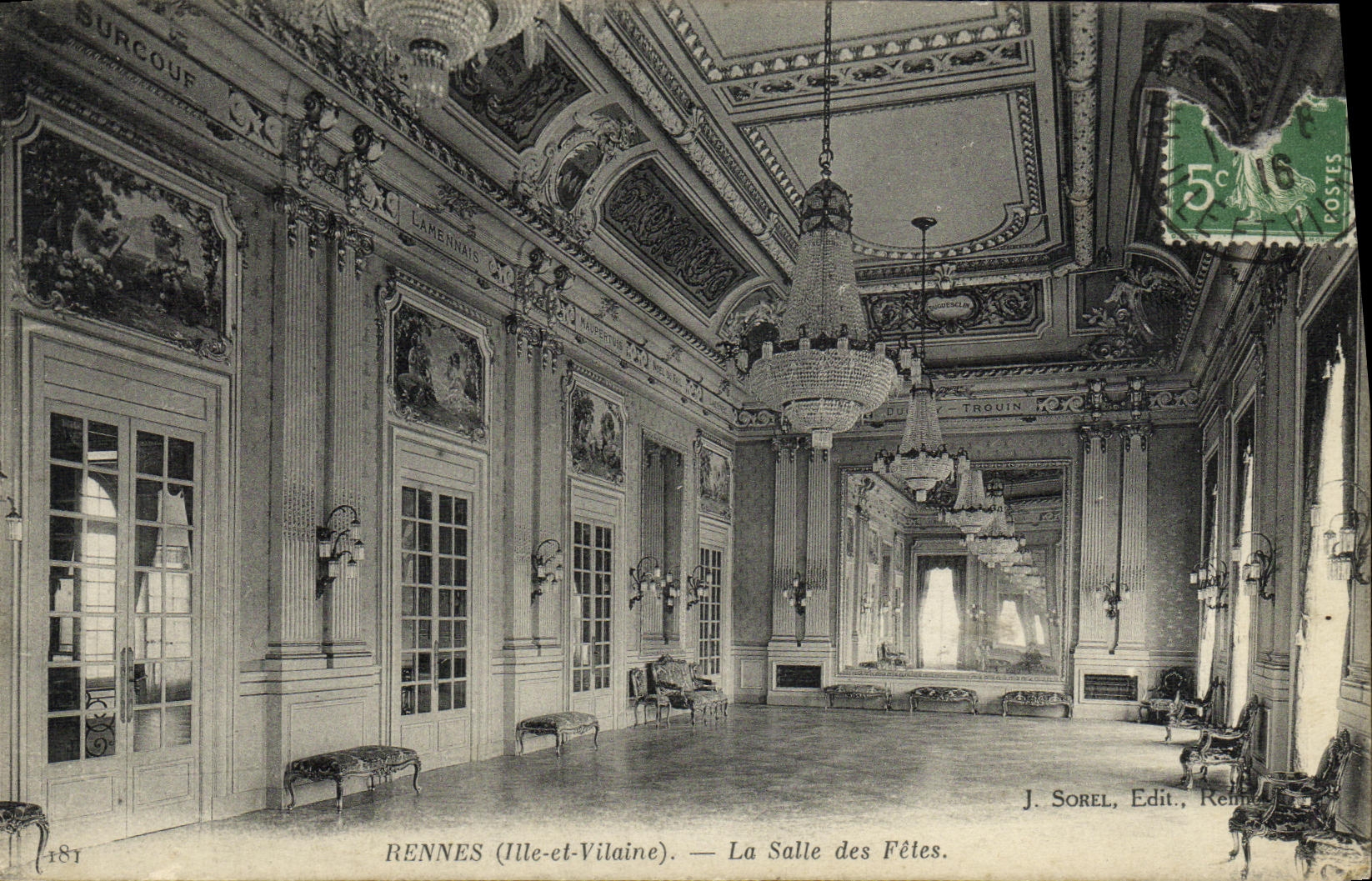 CPA Rennes La Salle des Fetes