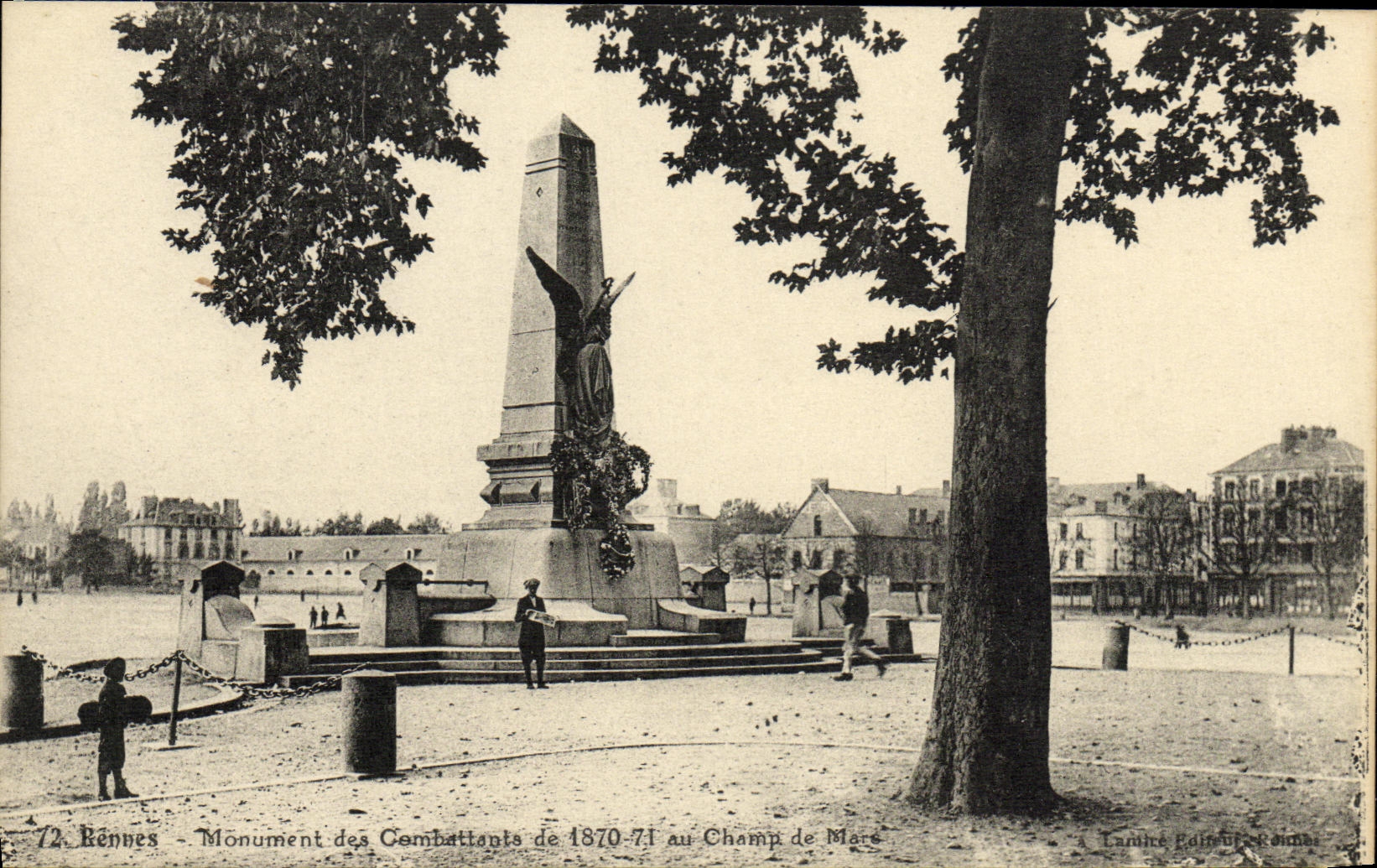 CPA Rennes Monument des Combattants de 1870 1871 au Champ de Mars Militaria