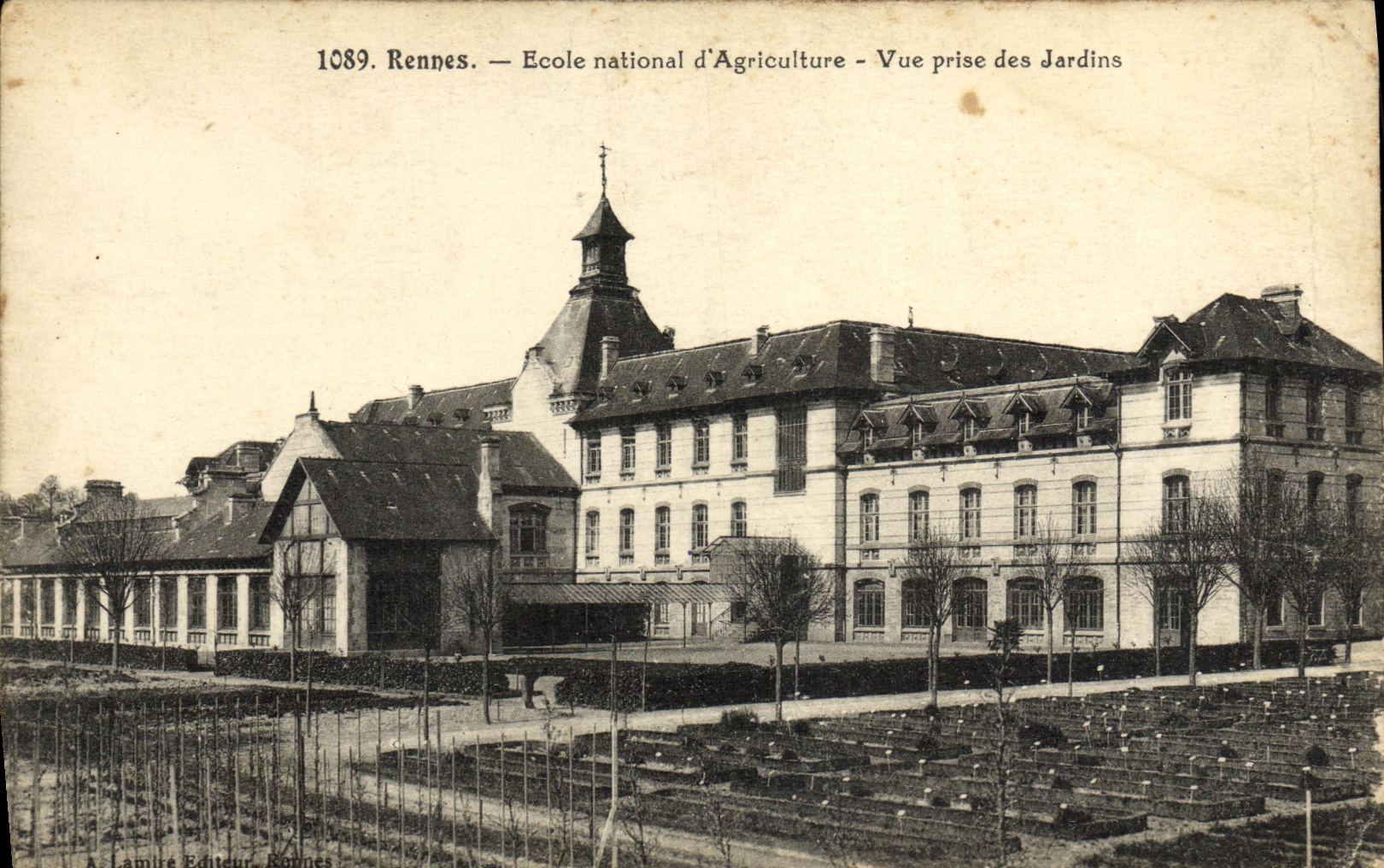 CPA Rennes Ecole national d Agriculture vue prise des Jardins