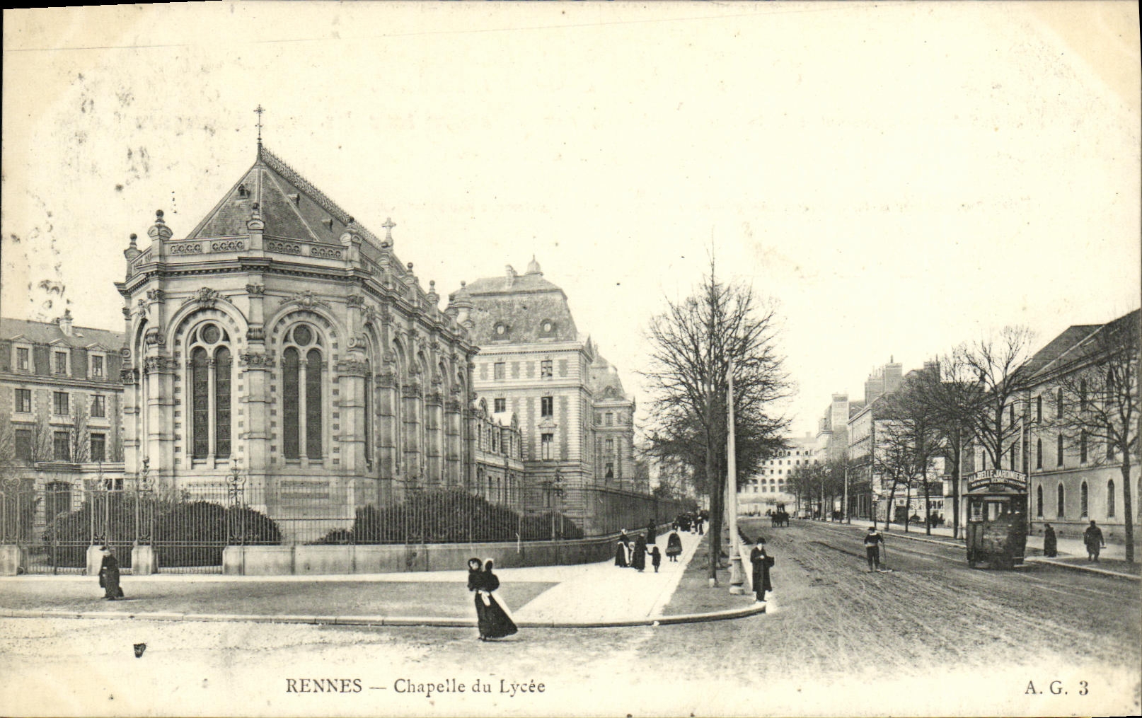 CPA Rennes Chapelle du Lycee