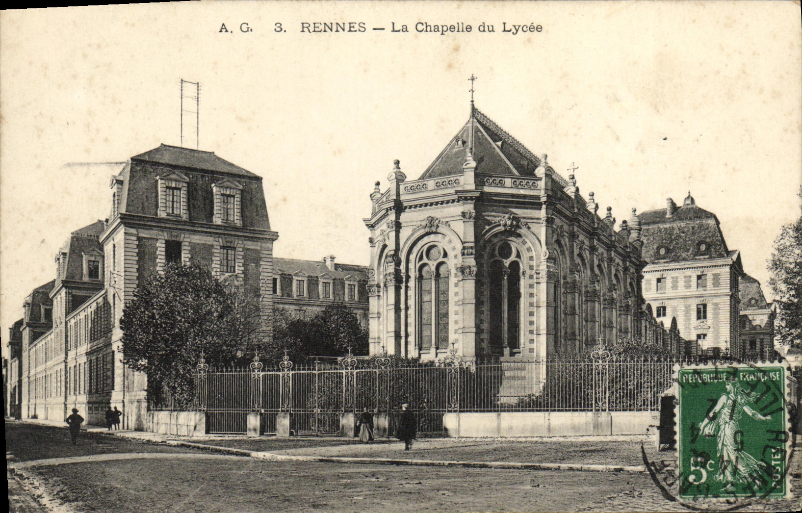 CPA Rennes La Chapelle du Lycee