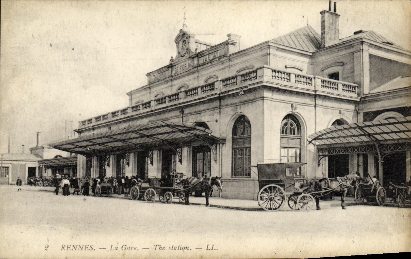 CPA Rennes La Gare 
