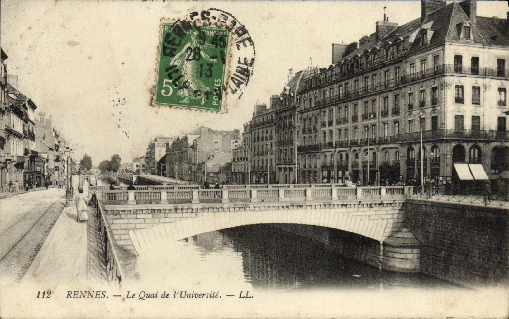 CPA Rennes Le Quai de L Universite