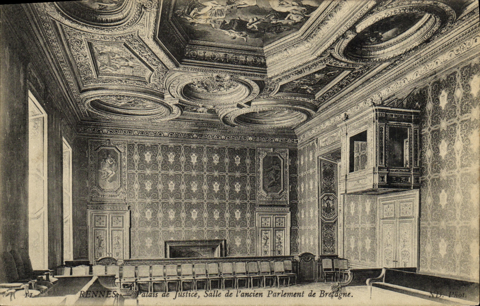 CPA Rennes Le Palais de Justice Salle De L Ancien Parement