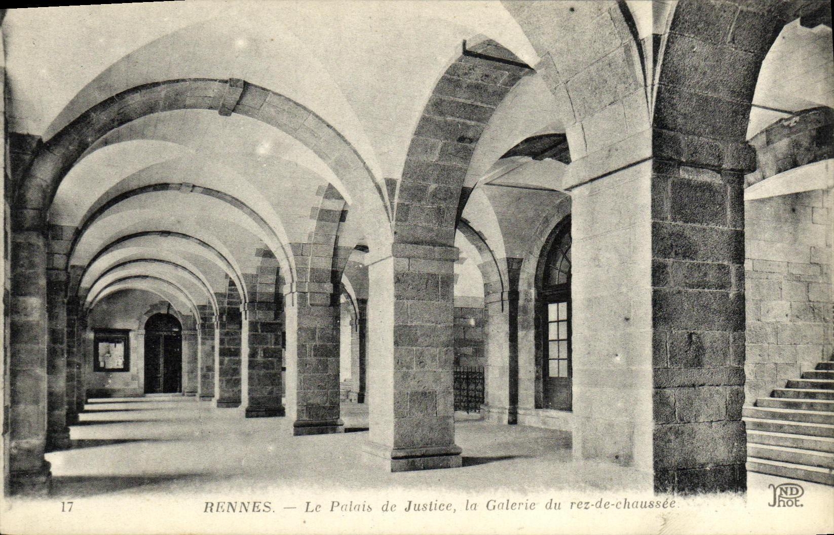 CPA Rennes Palais de Justice Galerie du rez de chaussee