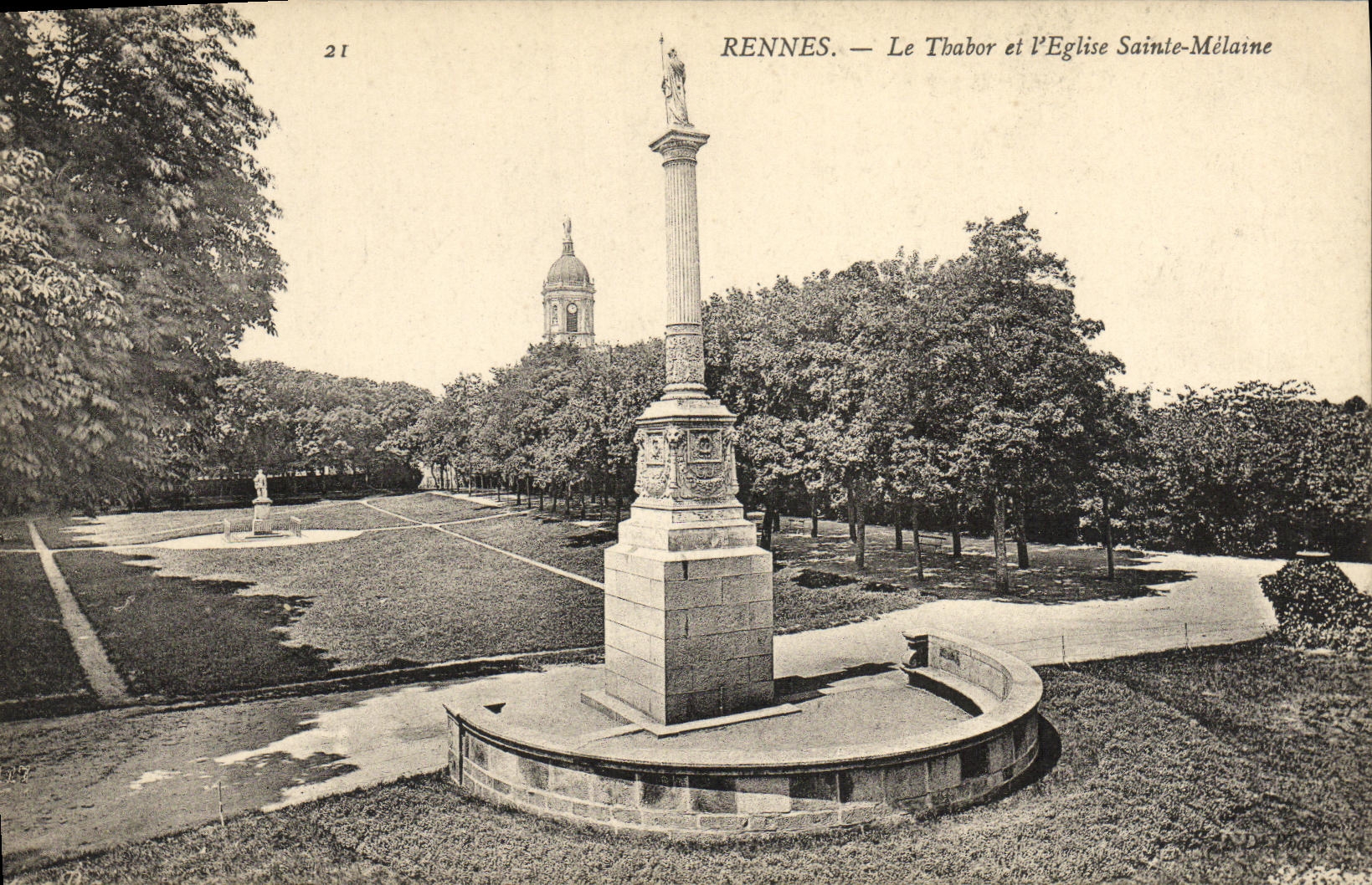 CPA Rennes Le Thabar L Eglise Sainte Melaine