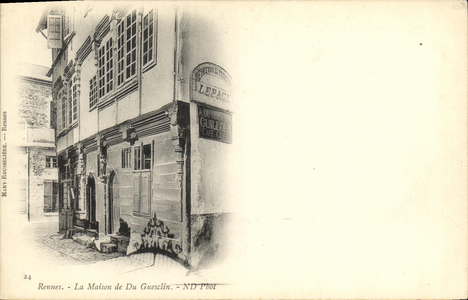 CPA Rennes La Maison de Du Gueselin