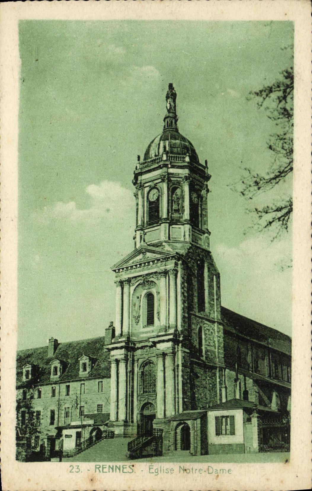 CPA Rennes Eglise Notre Dame