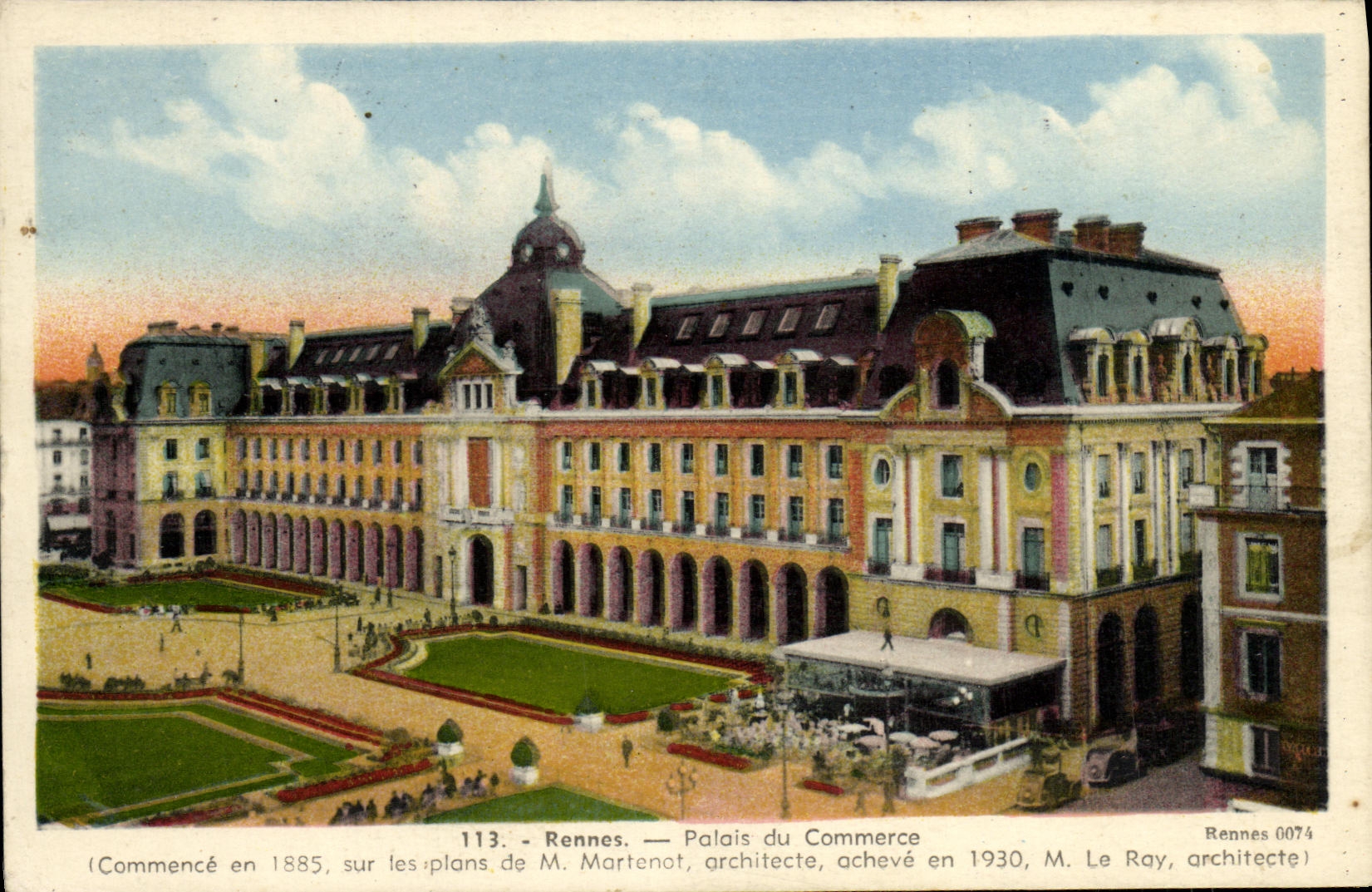 CPA Rennes Palas du Commerce