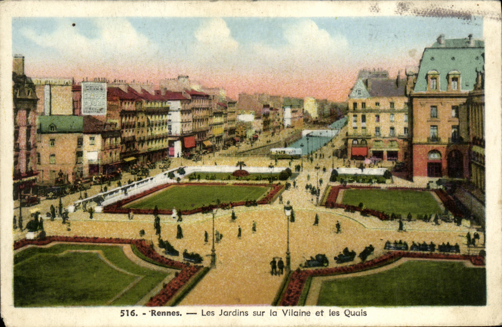 CPA Rennes Les Jardins Sur La Vilaine et les Quais