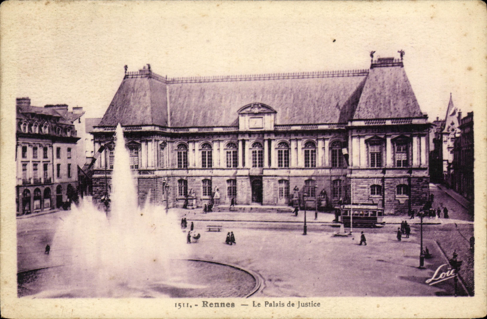 CPA Rennes Le Palais De Justice