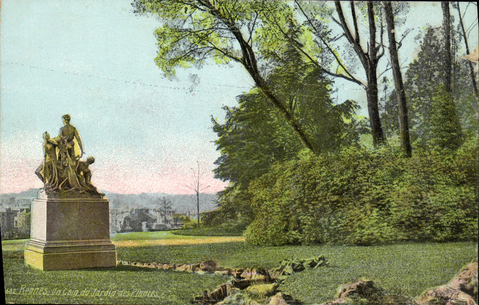CPA Rennes Un coin du jardin des plantes