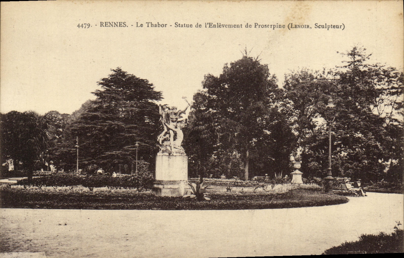 VINTAGE POSTCARD Rennes Thabor Rules of L removal of Proserpine