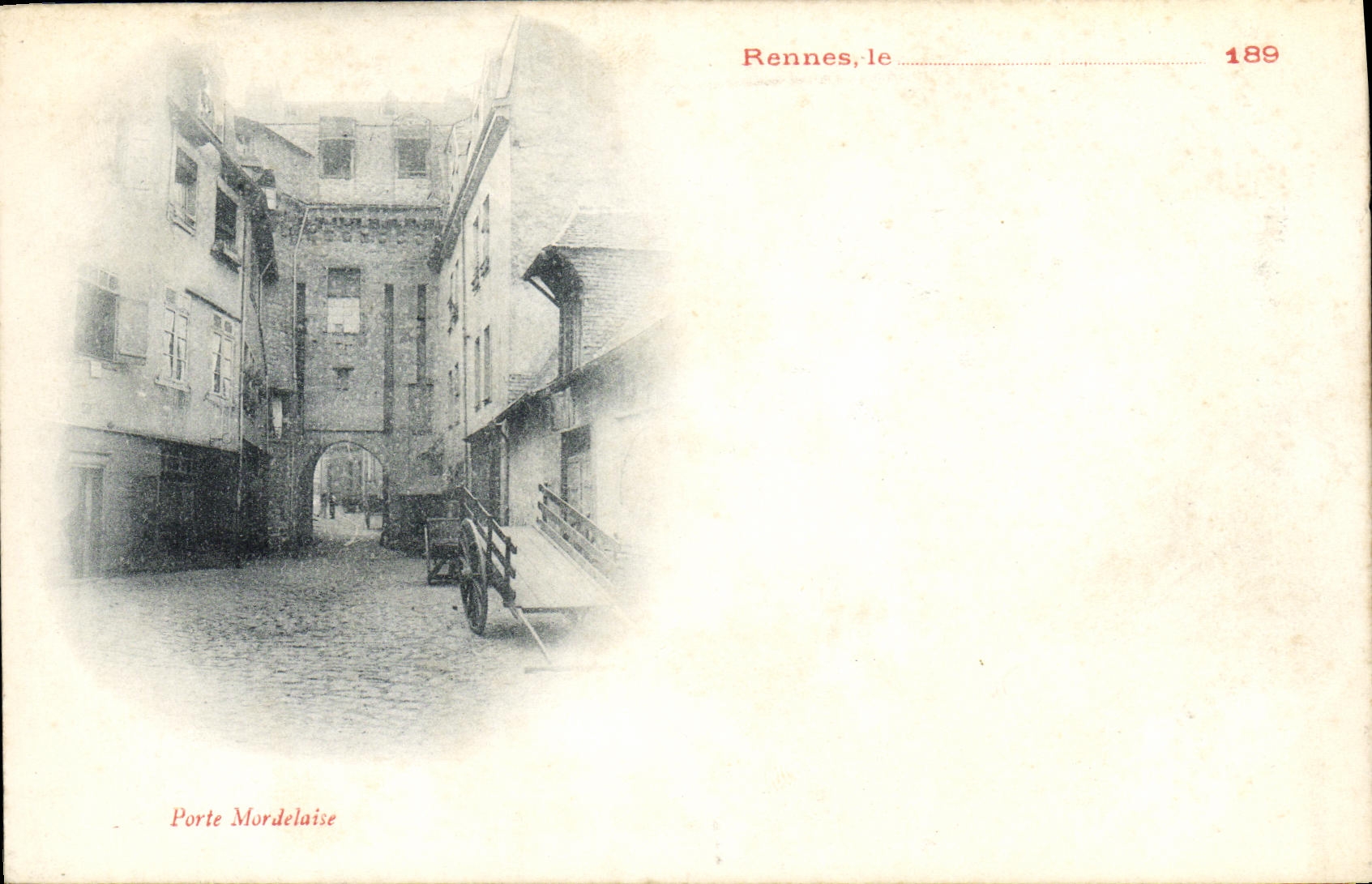 CPA Rennes Porte Mordelaise carte precurseur 