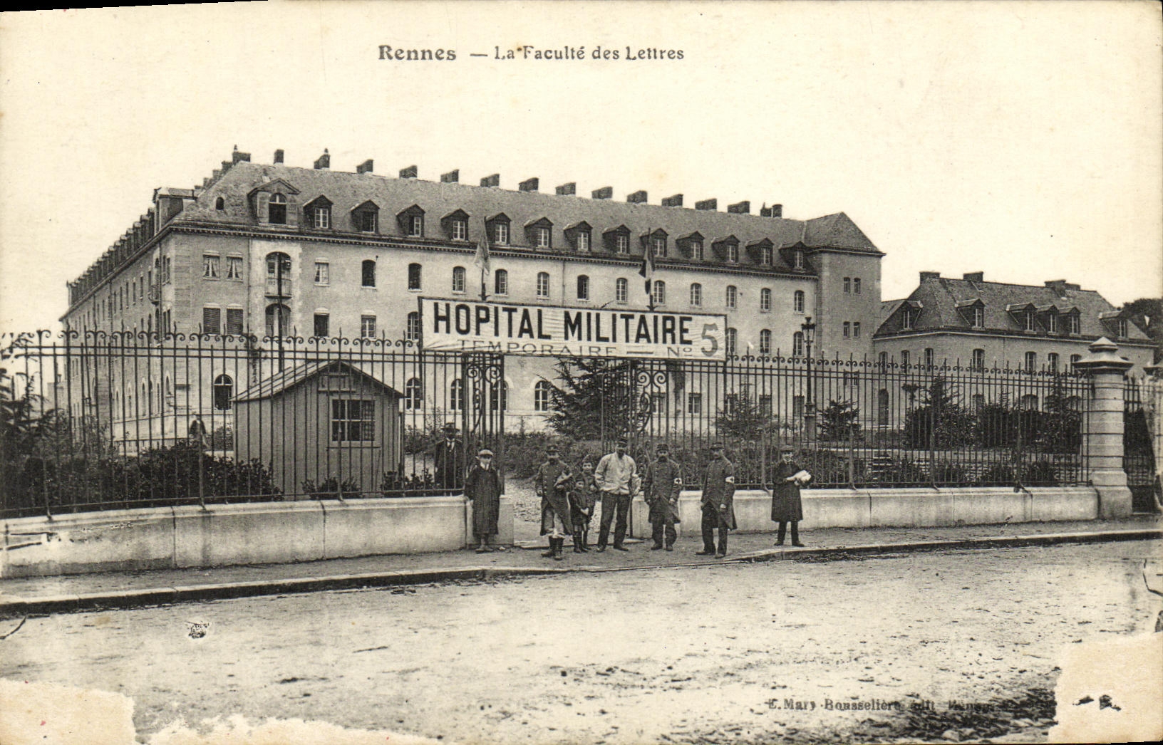 CPA Rennes La Faculte des Lettres Hopital Militaire Temporaire