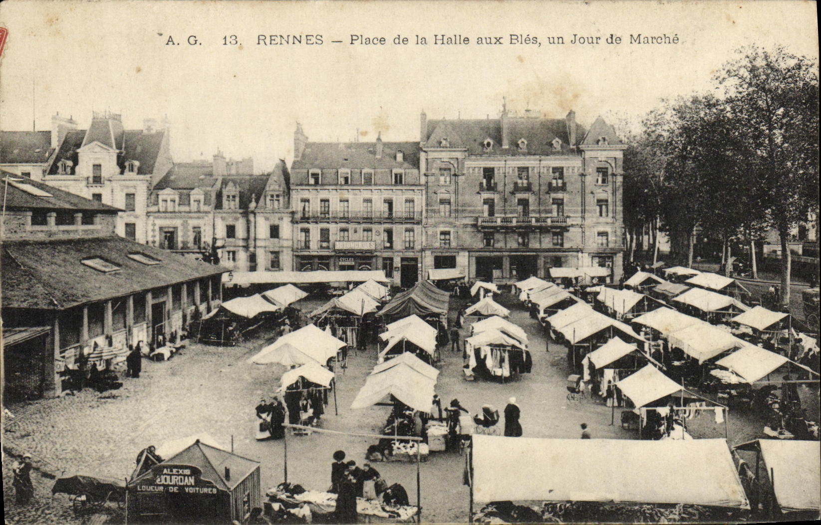 La POSTAL Rennes de la VENDIMIA pone intercambio de maiz un dia de TAPA del mercado